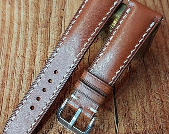 BUTTERO Leather Custom Watchstraps, Bespoke Watch band for Hamilton, Compatible with Apple Watch Band connectors 38mm,42mm,49mm