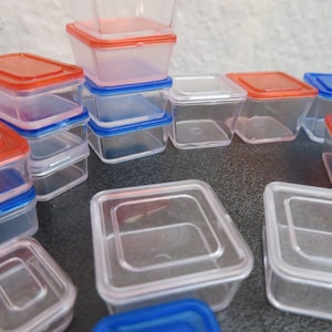 8 pcs Fashion Doll Food Storage Container Kitchen  11.5 inch Fashion doll size Miniature Food Kitchen Dollhouse Food container Storage