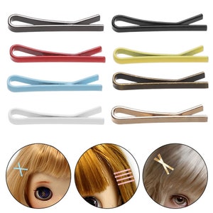 Épingles à cheveux de 1,1 cm Épingles à cheveux en métal pour poupée Accessoire de cheveux de poupée 11,5 cm