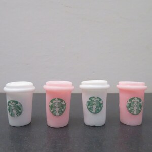 Miniature Starbucks Paper Bag and 2 pcs Ice Stawberry -  日本