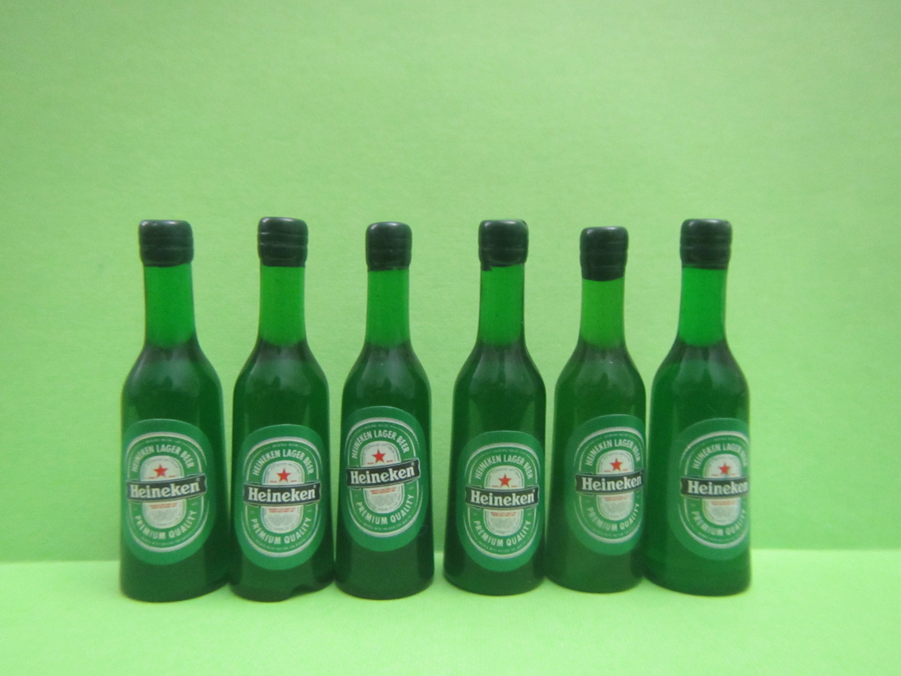Miniature Beer Bottles 1:6 scale Fashion doll size beer bottles