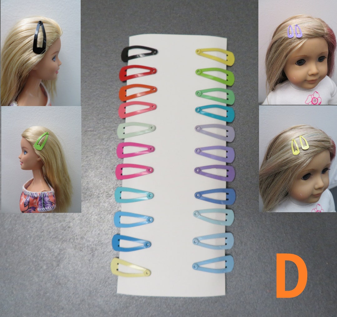 2 Cm Hair Clips for Doll 11.5 Inch Doll & 18 Inch Doll Hair Accessory