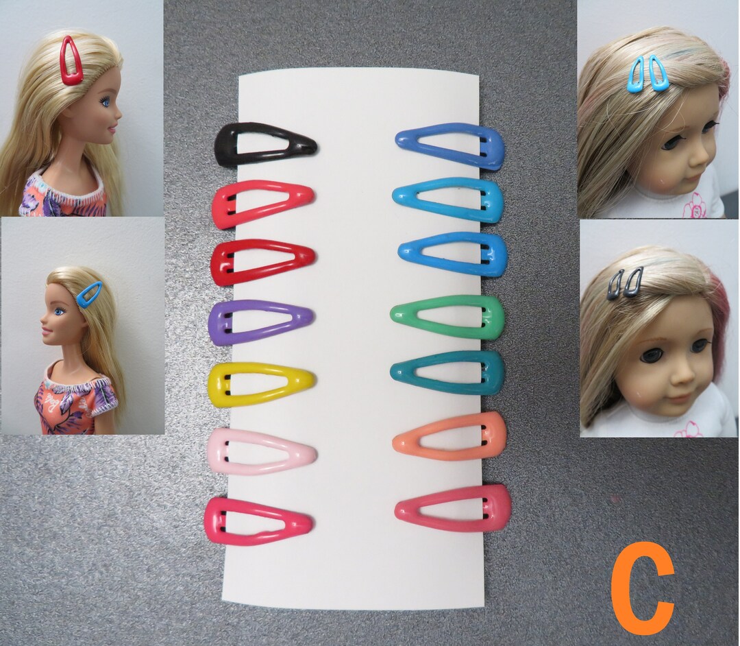 2 Cm Hair Clips for Doll 11.5 Inch Doll & 18 Inch Doll Hair Accessory