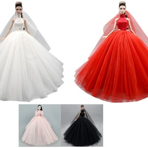 Fashion Doll Party Dress Evening Gown Wedding Dress  Clothes  11.5 inch doll Dress