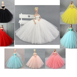 Fashion Doll Party Dress Evening Gown Wedding Dress  Clothes  11.5 inch doll Dress