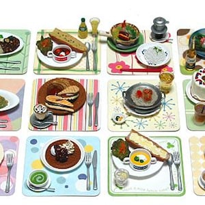 Re-ment Cafe Mesh 1:6 Scale Miniature Food Fashion doll Size Restaurant Food