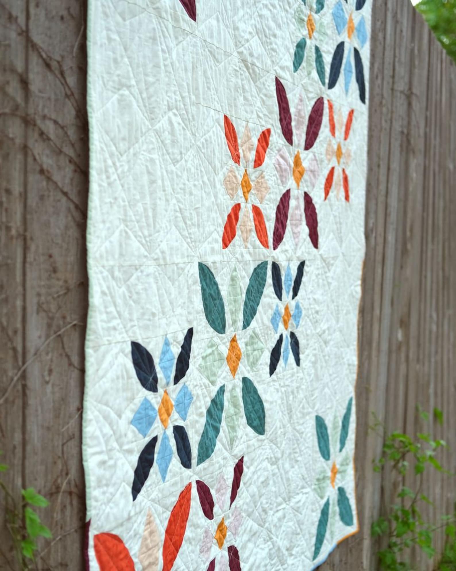 Wild Blooms Quilt Pattern (modern PDF Pattern- Baby & Throw Sizes) - Etsy