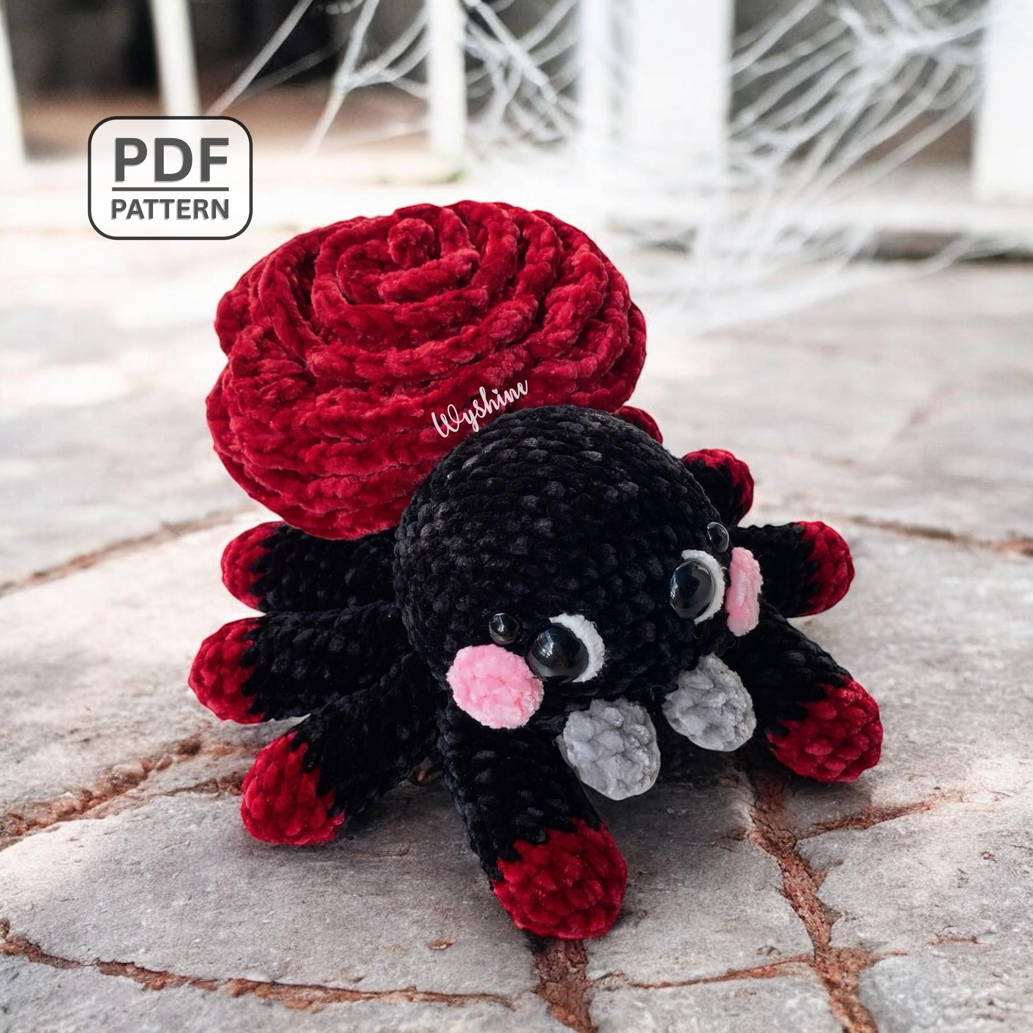 39 Halloween Crochet Patterns: Spooktacular Projects for All Ages 38 Rose Spider Crochet Pattern: Halloween Amigurumi