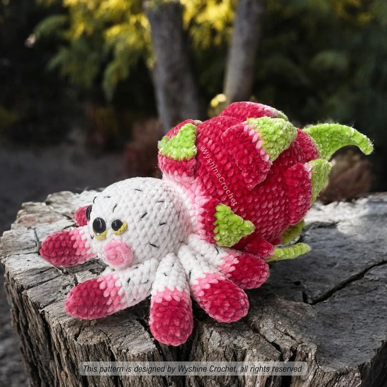 Fruit Spider Crochet Pattern, Halloween Amigurumi Patterns, Easy Beginner Friendly Crochet Tutorial, Fall Home Decoration by WyshineCrochet