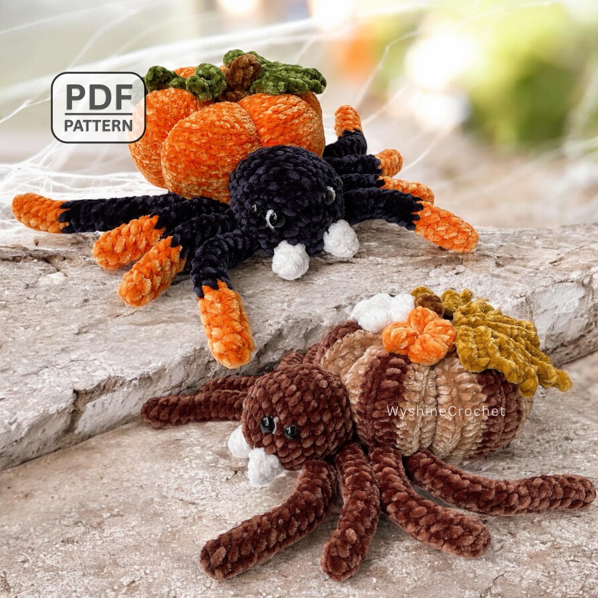 32 Spider Crochet Patterns for Cute, Creepy, and Giftable Makes 13 2-in-1 Pumpkin Spider Crochet Pattern: Halloween & Fall