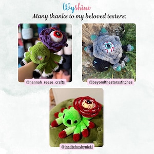 Rose Eye Spider Crochet Pattern PDF, Halloween Amigurumi Crochet Patterns, Spooky-Cute Flower Spider Decor