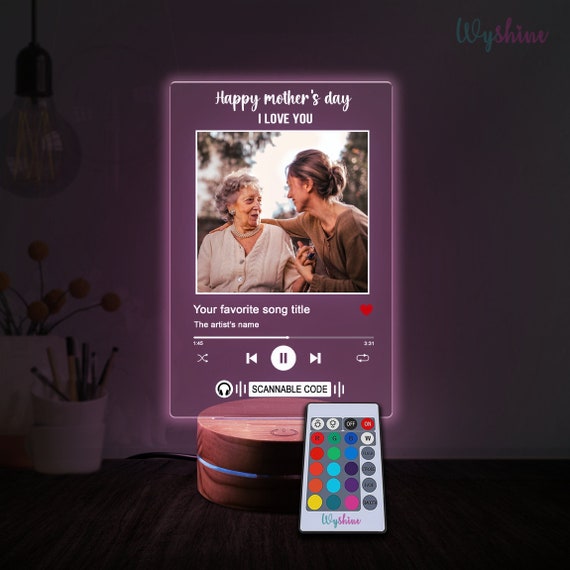 Purple Print - Placa spotify personalizada y con luz
