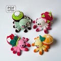 Fruit Spider Crochet Pattern, Halloween Amigurumi Patterns, Fall Home Decoration & Valentine Gifts