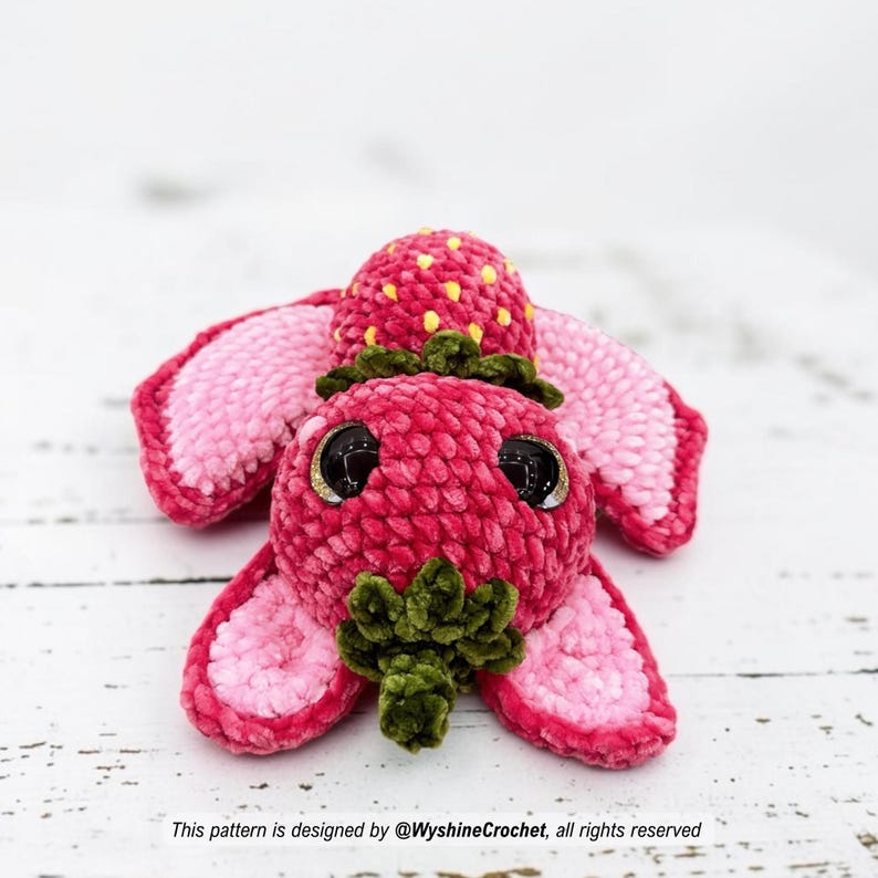 Strawberry Bat Crochet Pattern, Spooky-Cute Halloween Amigurumi Plushie PDF, Fall Decoration