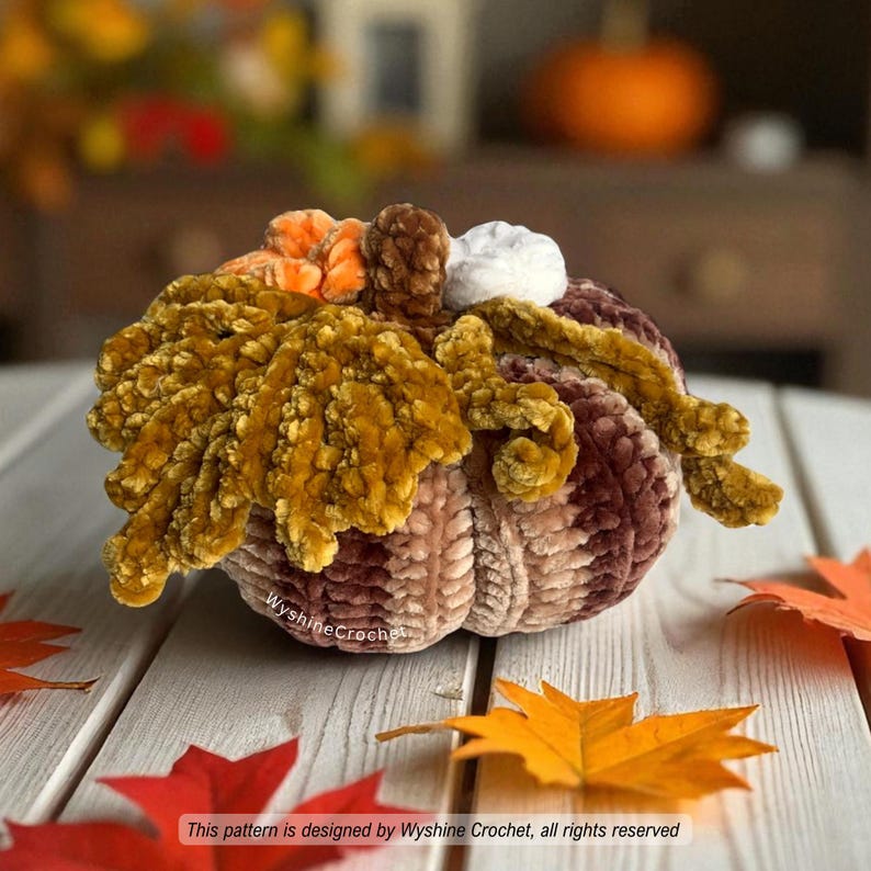 Pumpkin Crochet Pattern - Plushie Halloween Amigurumi – Easy DIY Fall Home Decoration For Halloween &  Thanksgiving