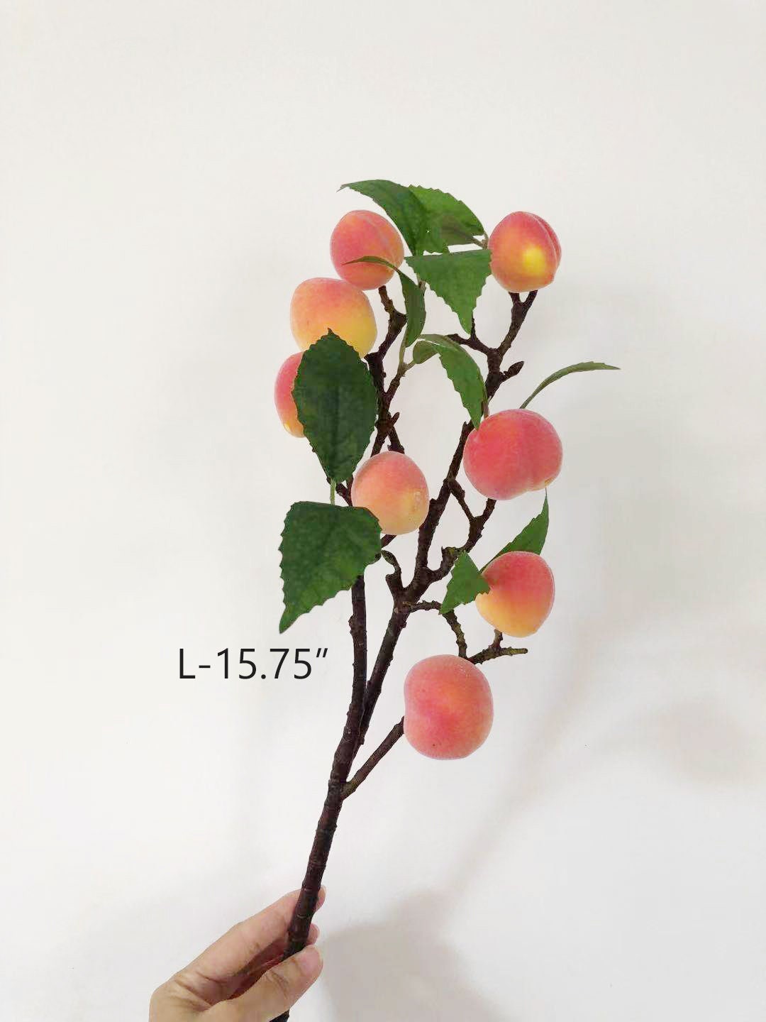 Artificial Peach Branch With Leaf Fake Apricot Stem Etsy UK