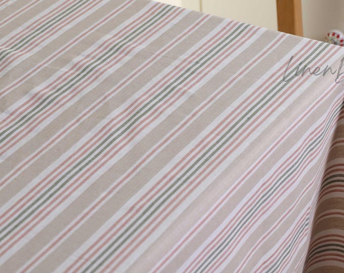 Rustic Linen Tablecloth, Heavy Flax Table Cover, Farmhouse Decor, Custom Size Table Linen, Wedding, Easter, Holiday Table Setting