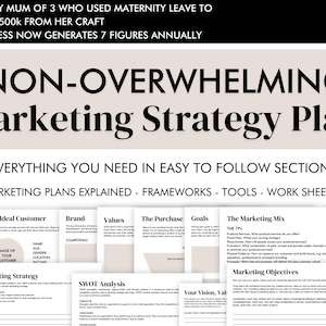 2023 Marketing Plan Template Printable, ADHD Business Planner, Marketing Planner Template Plan PDF, Marketing Business Planner, 16 Pages