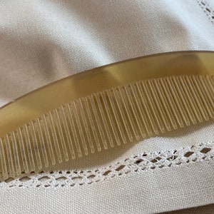 Genuine Ox horn hair comb