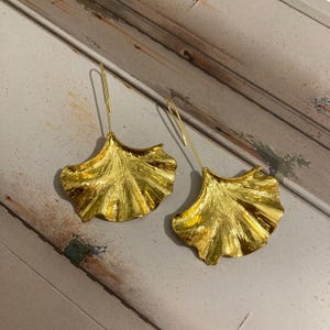 Ginkgo Leaf Ear Hook Hanging Earrings Statement Design Earrings Fashion Jewellery Female Bijoux