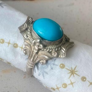 Anello decorativo floreale in argento Sterling, timbrato