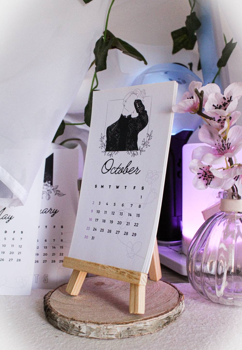 Calendrier De Bureau 2026 K-Pop - Décoration Avec Photos, Format 13x23 Cm, Idéal Pour Les Fans De BTS
