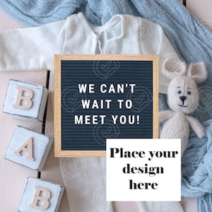 Baby Mockup, Digital Instant Download, Echo, Ankündigung, Einladung