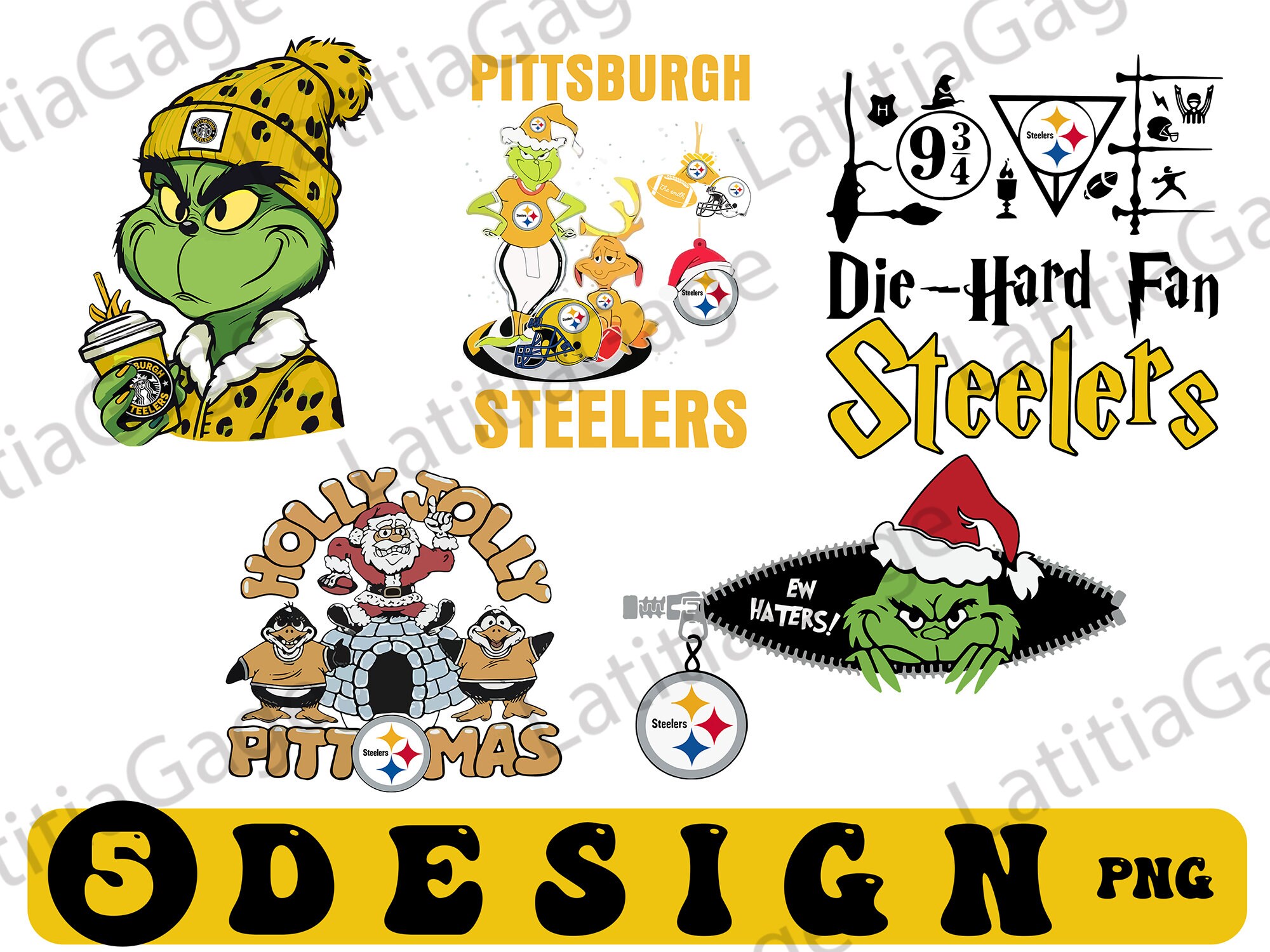 Pittsburgh Steelers Stars Flag Custom Stencil – My Custom Stencils
