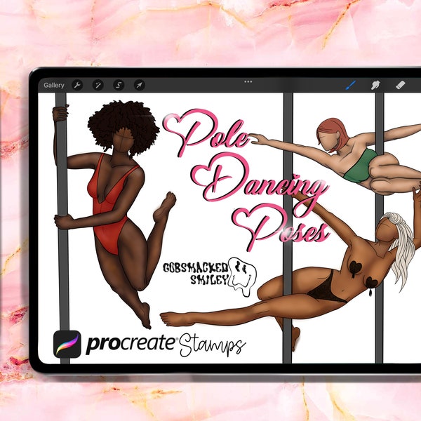 Pole Dancing Stamps for Procreate