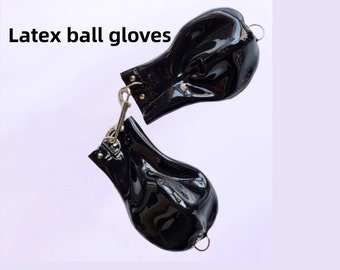 Latex Ball Mitts, Short gloves, MATURE CONTENT, Latex Accessories, 0.6mm