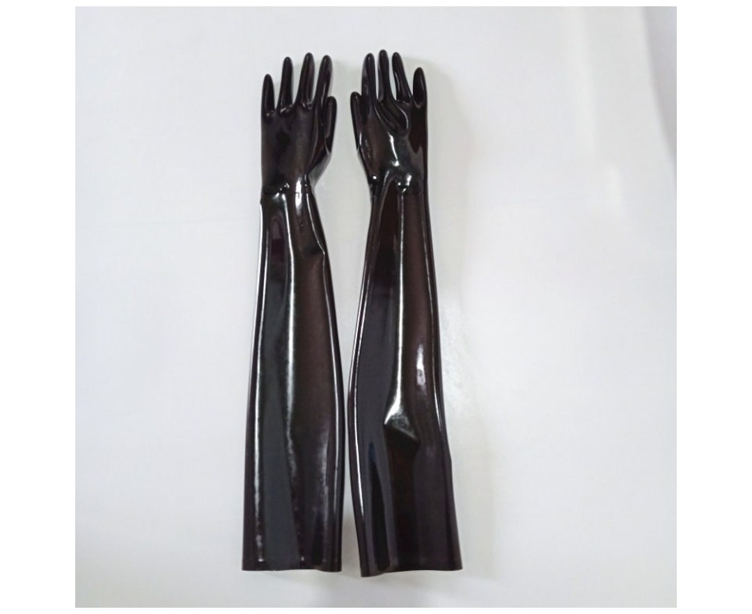 Long Sleeve Latex Gloves Without Zipper Long Gloves Latex Etsy