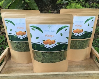 Té de hojas de mango: hojas de mango deshidratadas, sin químicos, cultivado en Florida, con vitaminas, vegano, minerales y envío gratuito.
