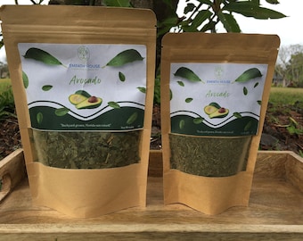 Avocado Leaf Herbal Tea: Freshly Dried, Florida Grown, Natural Vegan Vitamins