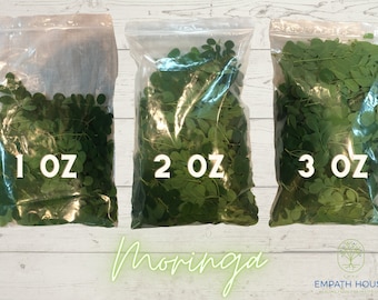 Fresh Moringa Oleifera Leaves: Freshly Picked, Florida Grown, No Chemicals, Herbal Tea, Natural