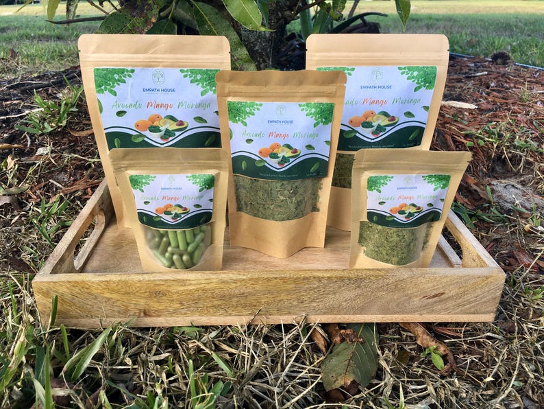 Organic Moringa Capsules, Size "0", 500mg, Freshly Made, Vegetarian Superfood afbeelding 9