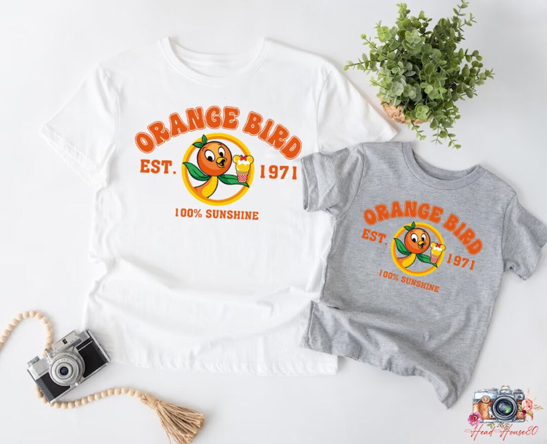 Orange Bird Sunshine Shirt Disney Orange Bird Shirt Beach Etsy