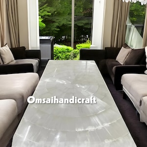 Selenite Sun Burst Dining Table Top Centerpiece Home & Living Room Furniture Elegant Console Bar Desk Modern Hallway Decors