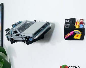 Gecko Bricks Wall Mount for LEGO Back To The Future Time machine 10300 DeLorean 3D Printed