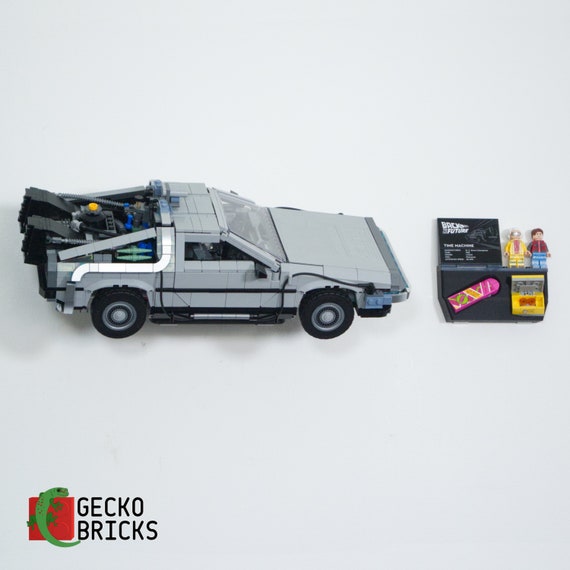 Gecko Bricks Wandhalterung für LEGO Zurück in die Zukunft Zeitmaschine  10300 DeLorean 3D Gedruckt - .de