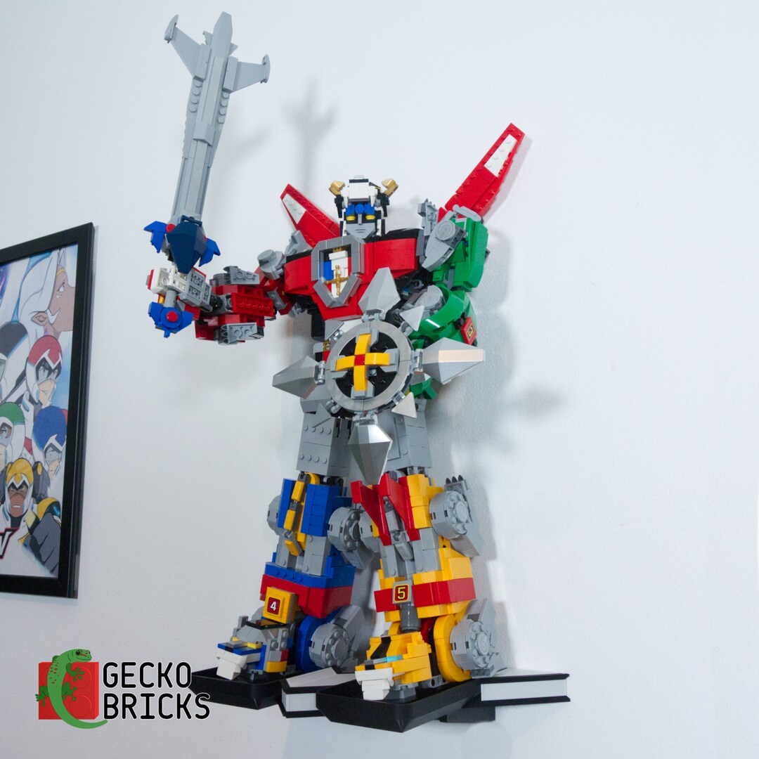 Gecko Bricks Wall Mount for LEGO Ideas Voltron 21311 3D Printed - Etsy