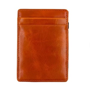 Genuine Leather Mens Purse Magic Wallet Flip Money Credit Card