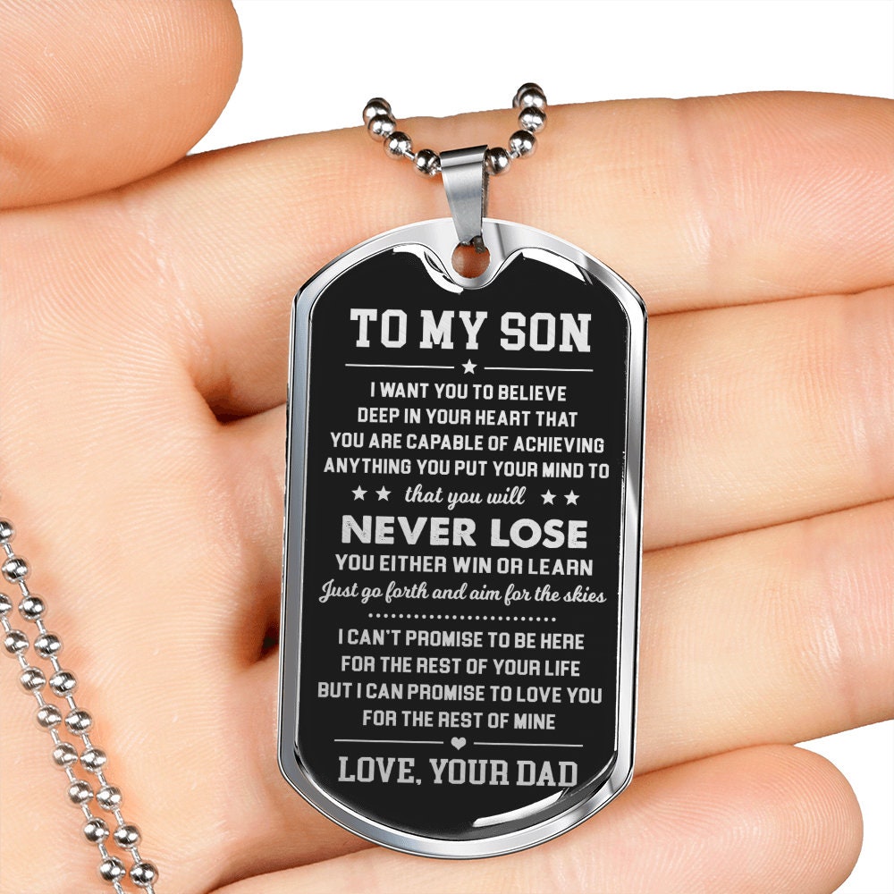 Dog Tag Necklace - Etsy