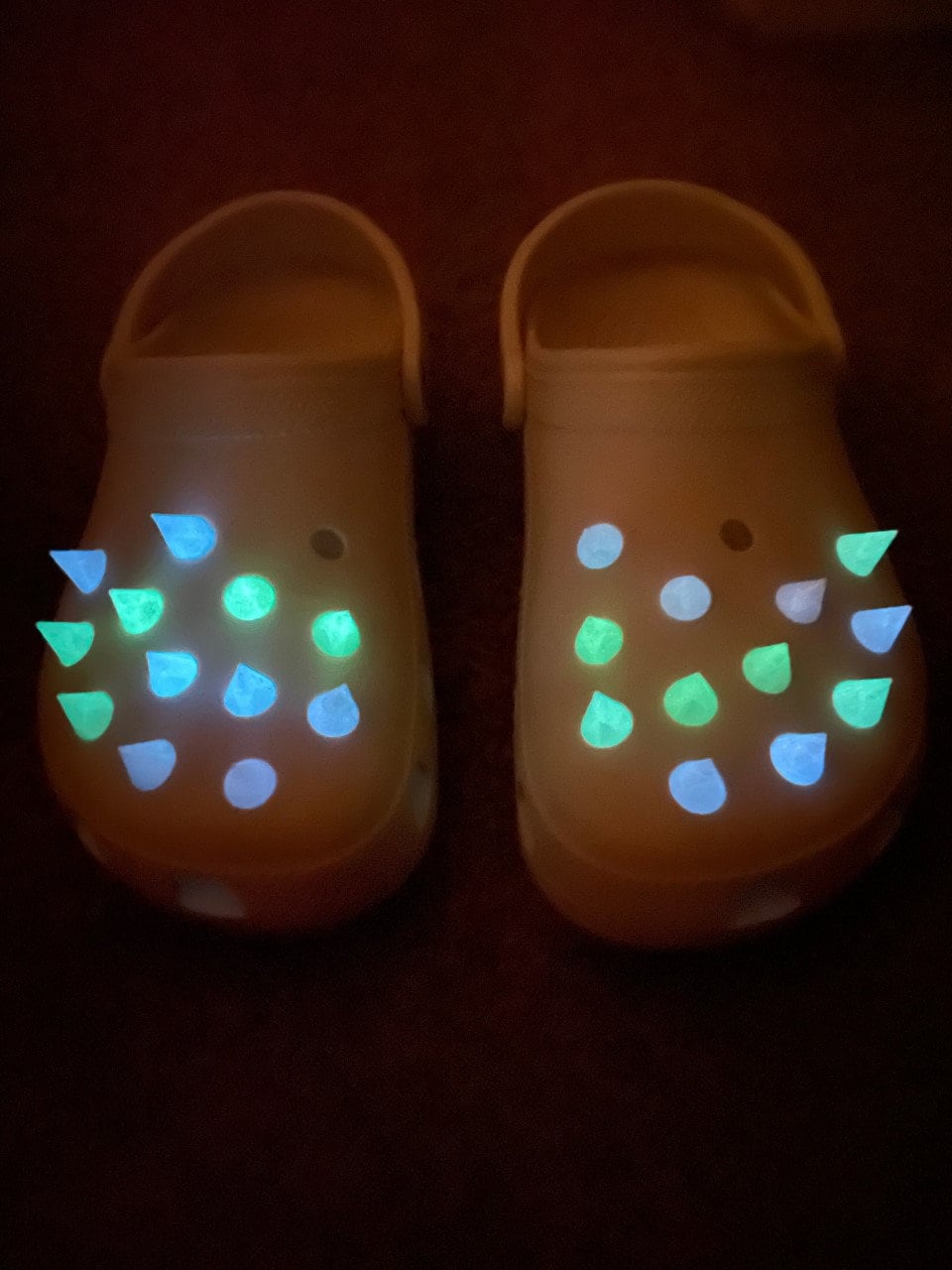 Glow in the Dark Croc Spikes 3D Printed, Croc Charms, -  UK
