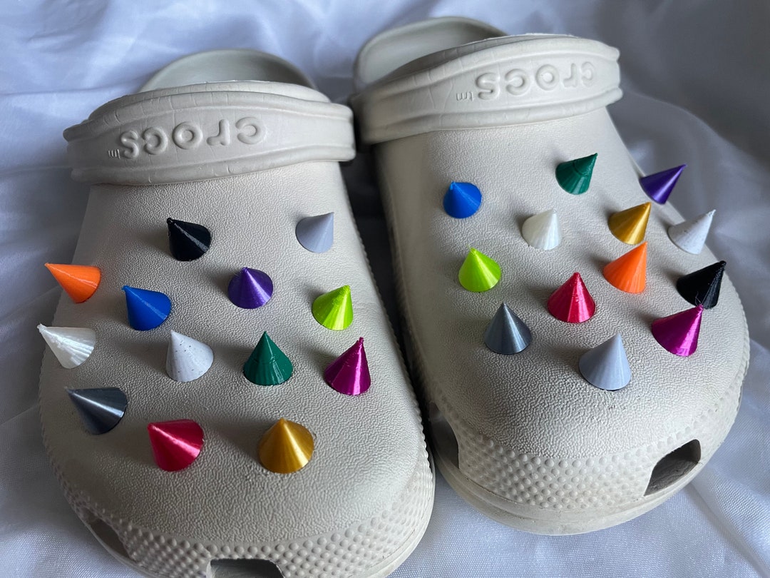 Coloured Spikes 3D Printed Croc Charms Jibbitz Great Gifts Etsy
