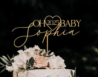 Decorazione per torta per baby shower, regalo personalizzato per baby shower, decorazioni per baby shower, decorazione per torta personalizzata per baby shower, decorazione per torta con nome per bambino