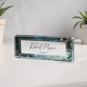 Custom Desk Name Plate for Men, Desk name plate for manager, CEO, office desk name plate, Personalized, Name plaque for office, Office decor