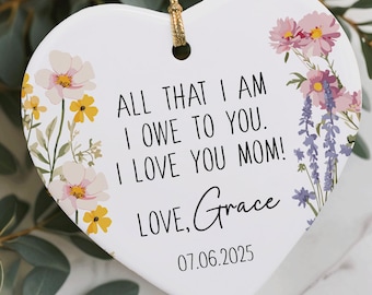 Mutter der Braut Geschenk, personalisierte Mutter der Braut Geschenk von der Tochter, Mutter Hochzeitsgeschenk, Mutter der Braut Andenken Ornament