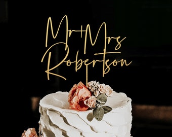 Decorazioni per torte Mr e Mrs in oro per matrimonio, decorazione per torta nuziale, decorazione per torta nuziale personalizzata, decorazioni per matrimonio, oro, argento, oro rosa, naturale