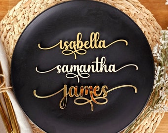 Party table decorations, Party decorations,  Table decor, Personalized place cards, Name tags, Placeholder, Wooden place names,Table setting