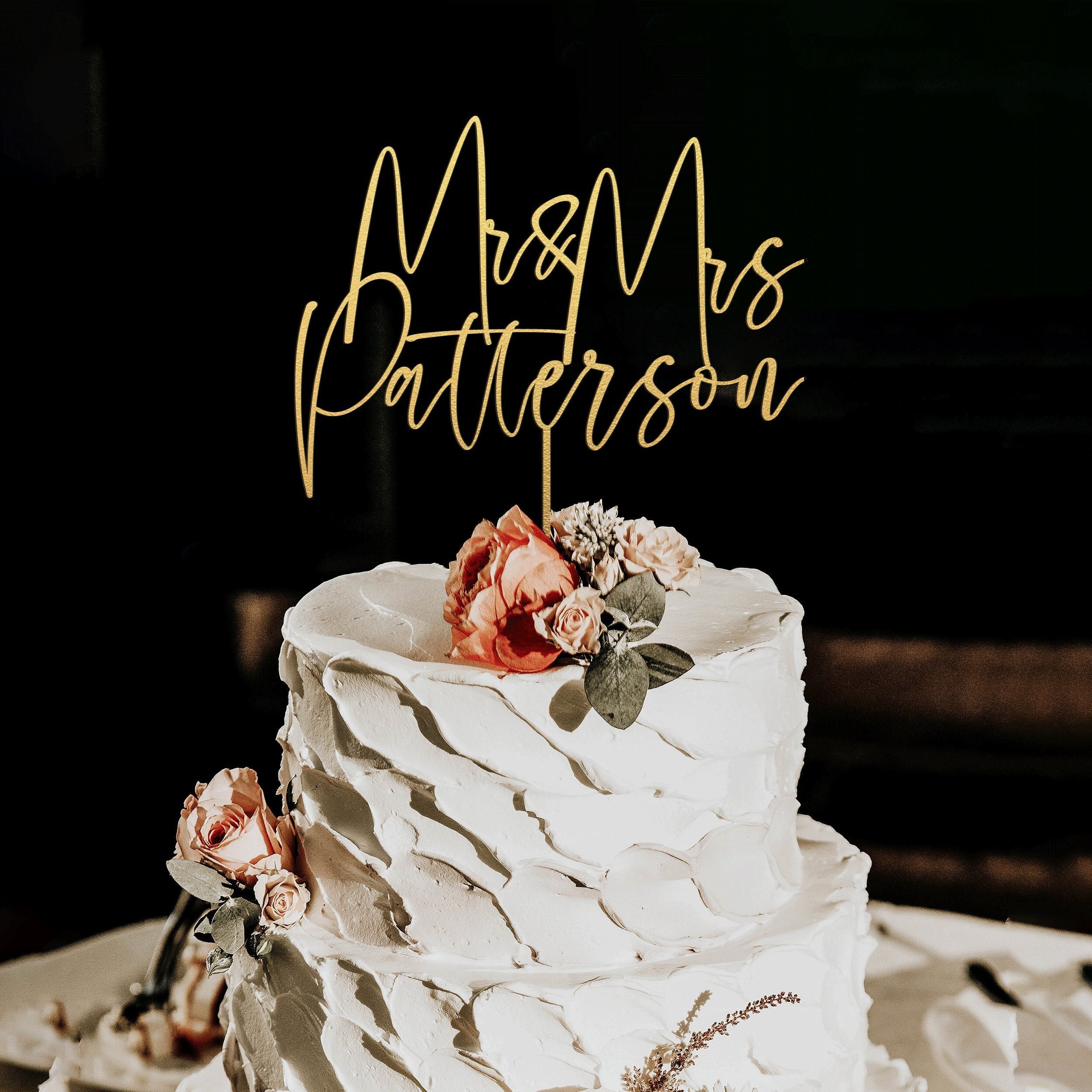 Mr and Mrs cake topper, Wedding cake topper, Custom wedding cake topper, Rustic, cake toppers for wedding, wedding favors, wedding decor